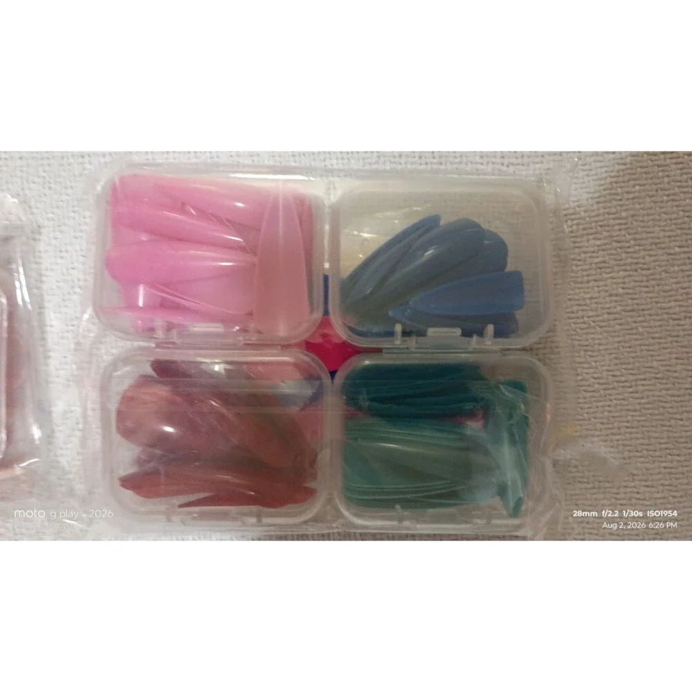Bulk Set All Different Size Press On Nails with Glue And  Mini Files . NEW!